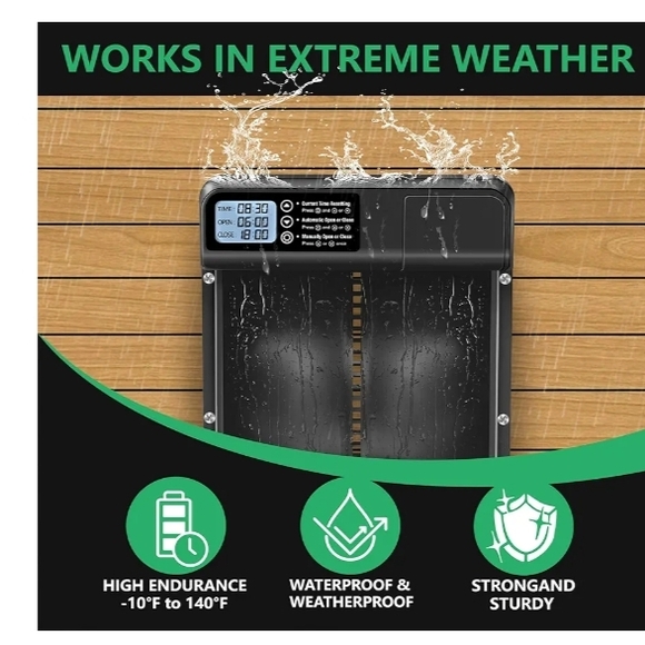Automatic Chicken Coop Door - Timer & Manual missing 6 screws new - Picture 2 of 8